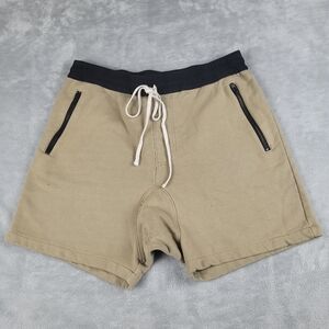 Fear Of God FOG Essential Drawstring Men's Shorts Beige Size L Large